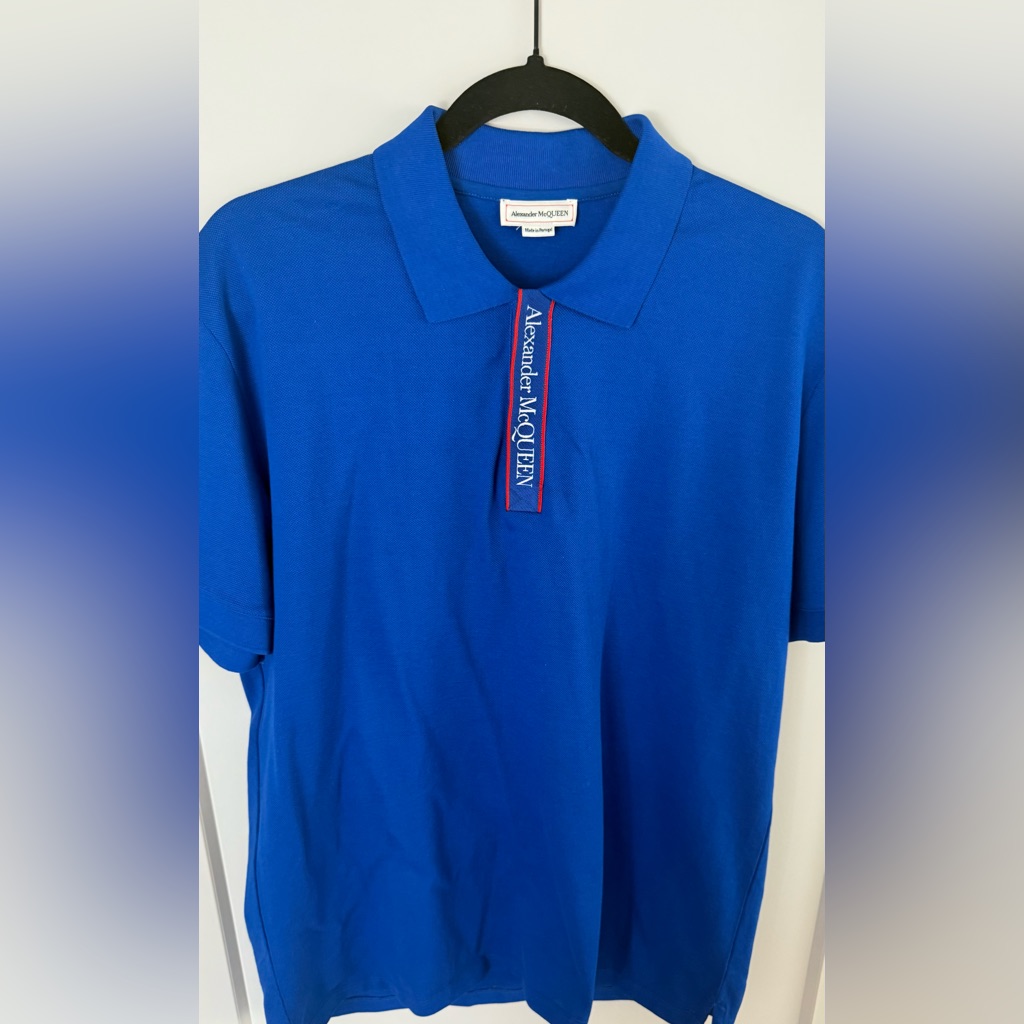 Alexander Mcqueen Royal Blue Polo Shirt